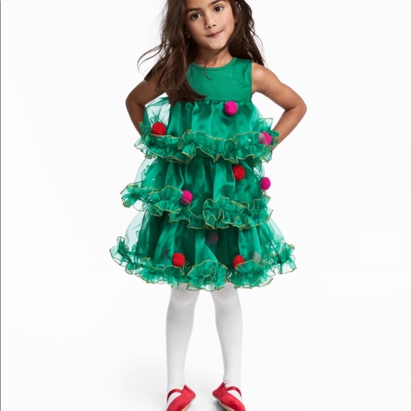 girls christmas tree dress